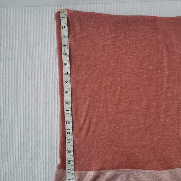 Very J Tunic Oversized Women's Medium Cowl Neck Pink Rust Women's Lagenlook - Picture 7 of 13